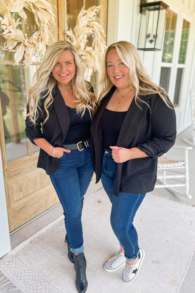 Chester Long Sleeve Solid Color Boyfriend Blazer - Be You Boutique
