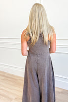 Sophia Mineral Washed Wide Leg Jumpsuit - Be You Boutique