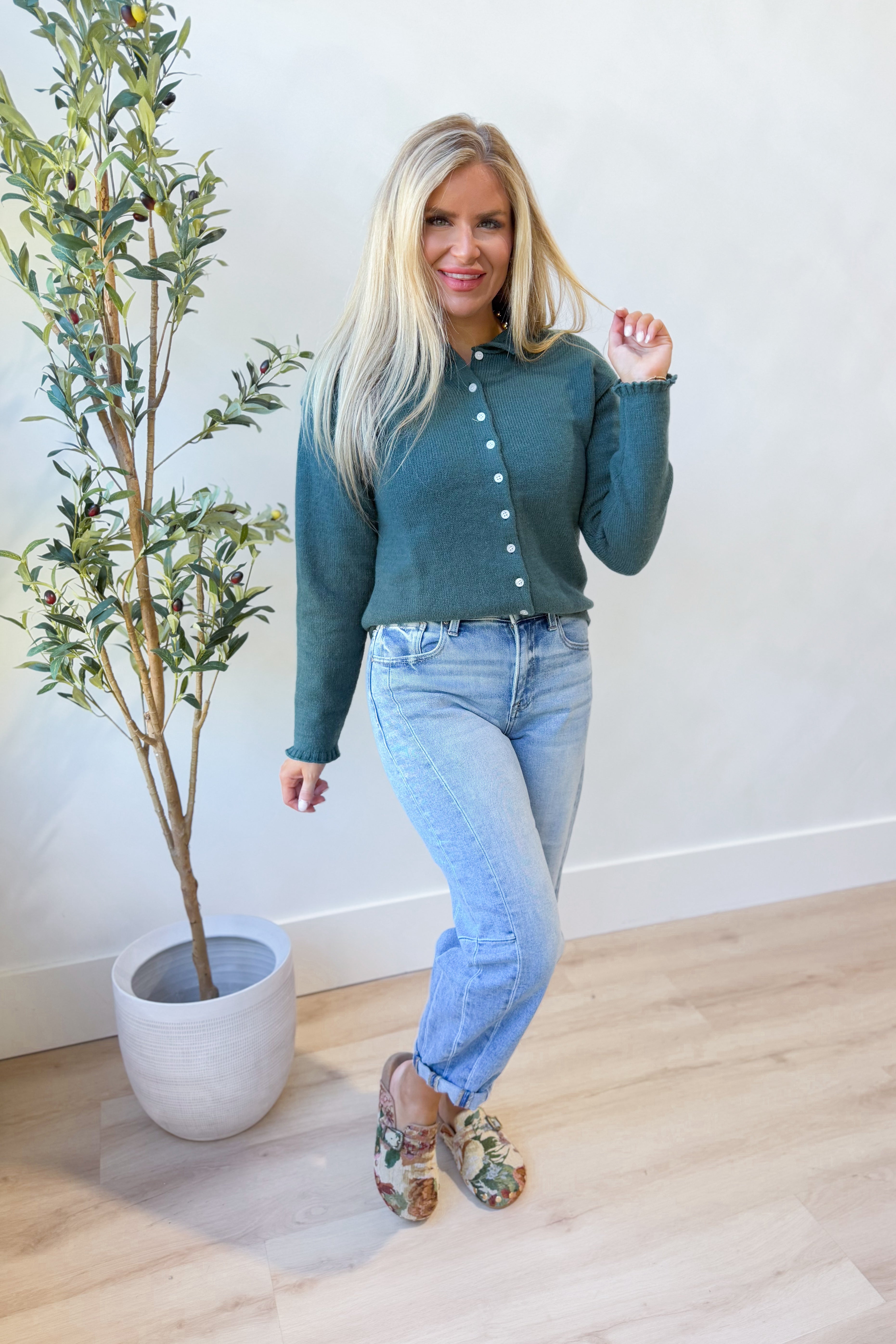 Courtney Knitted Button Down Cardigan - Be You Boutique