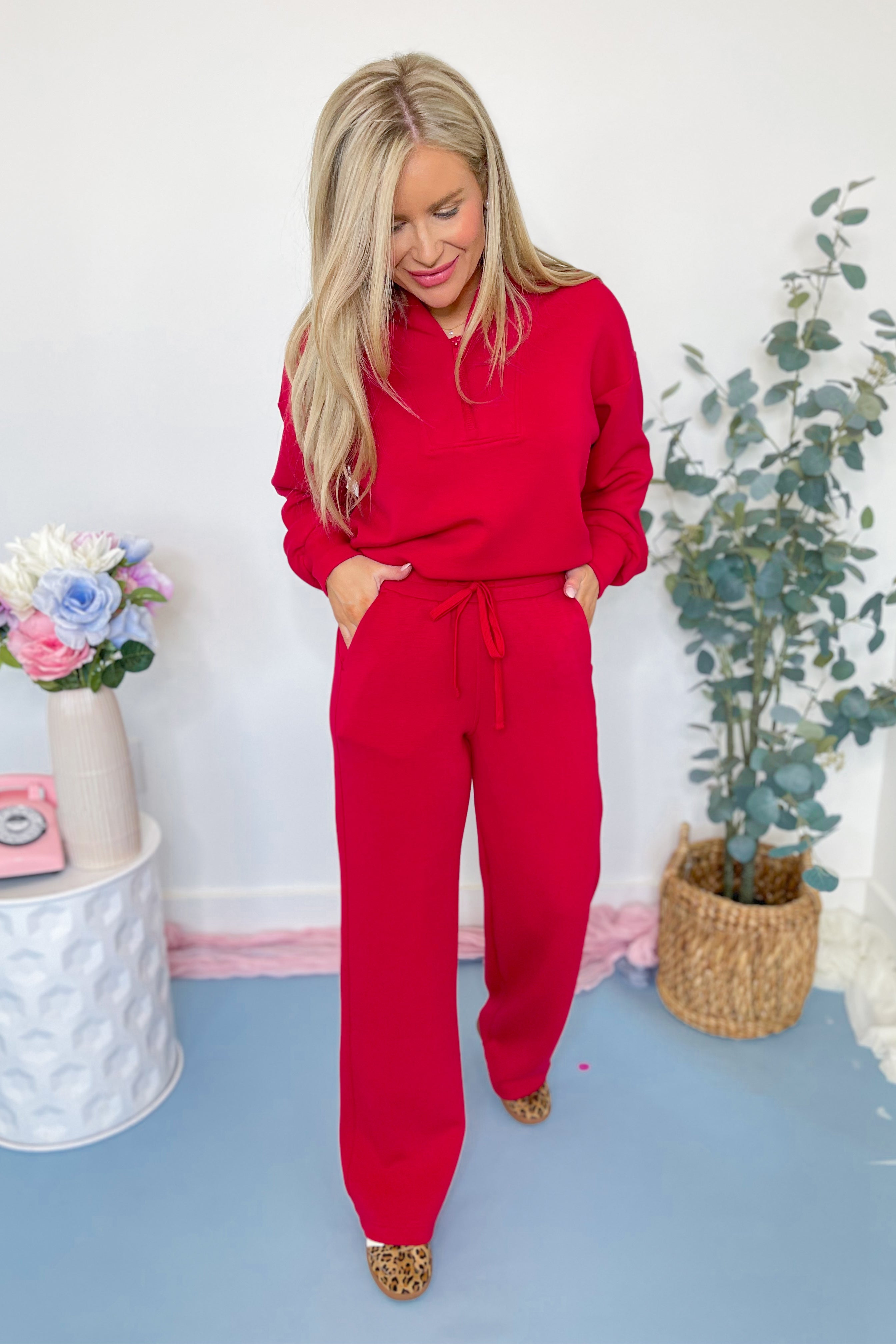 Selena Scuba Luxe Pullover and Pant Set - Be You Boutique