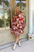 Rita Floral Print Rayon Challis Dress - Be You Boutique