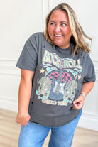 Rock It Out Distressed Graphic T-Shirt - Be You Boutique