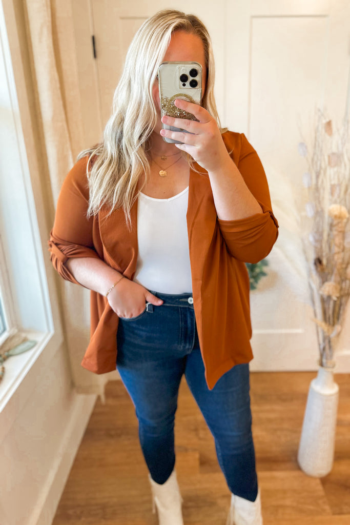 Chester Long Sleeve Solid Color Boyfriend Blazer - Be You Boutique