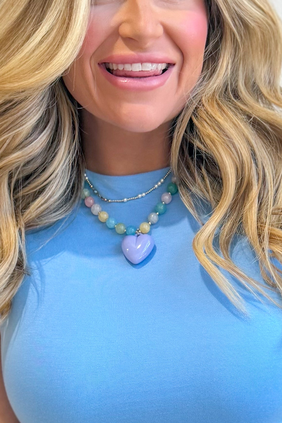 HYFVE Andrea cinched side waisted basic top, stylish 116-type blouse with a fitted silhouette and side ruching, in neutral fabric.