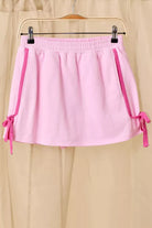 Liv Terry Knit Side Bow Skort Set - Be You Boutique