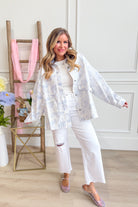 Rebecca Floral Printed Twill Jacket - Be You Boutique