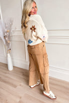 Holly Embroidered Floral Knitted Cardigan - Be You Boutique