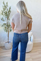 Megan Ribbed Front Pocket Sweater Top - Be You Boutique