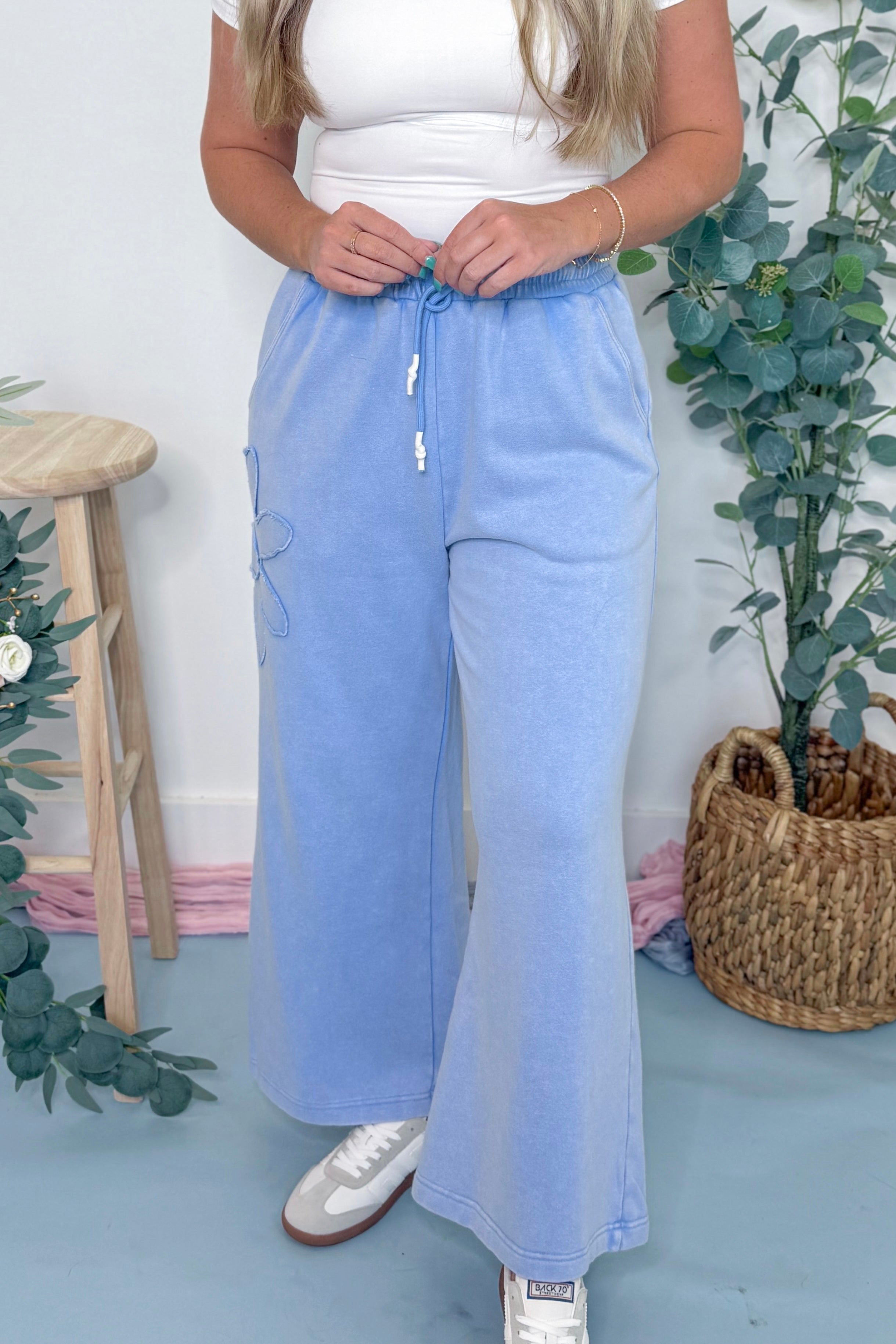 Tracey Flower Patch Pants - Be You Boutique