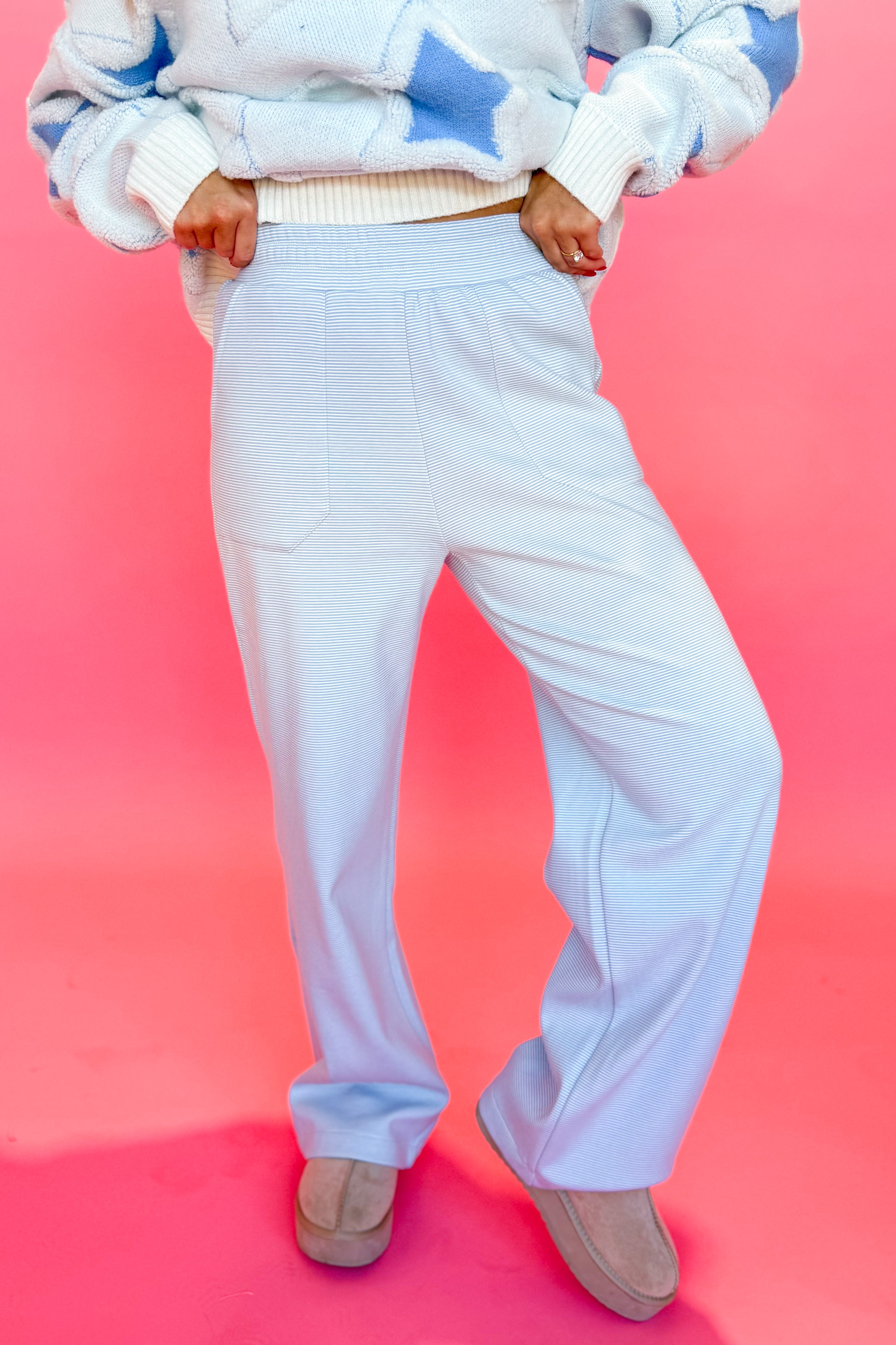 Ella Striped Wide Leg Pant - Be You Boutique