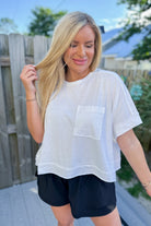 Jalyn Oversized Washed Crop Comfy Knit Top - Be You Boutique
