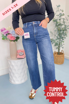 Risen Stevie High Rise Crop Wide Leg Tummy Control Pants - Be You Boutique