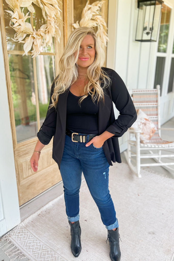 Chester Long Sleeve Solid Color Boyfriend Blazer - Be You Boutique