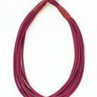 Maroon Rope Textured Multi Strand Necklace - Be You Boutique
