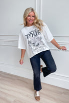Rock n Roll Relaxed Graphic T-Shirt - Be You Boutique