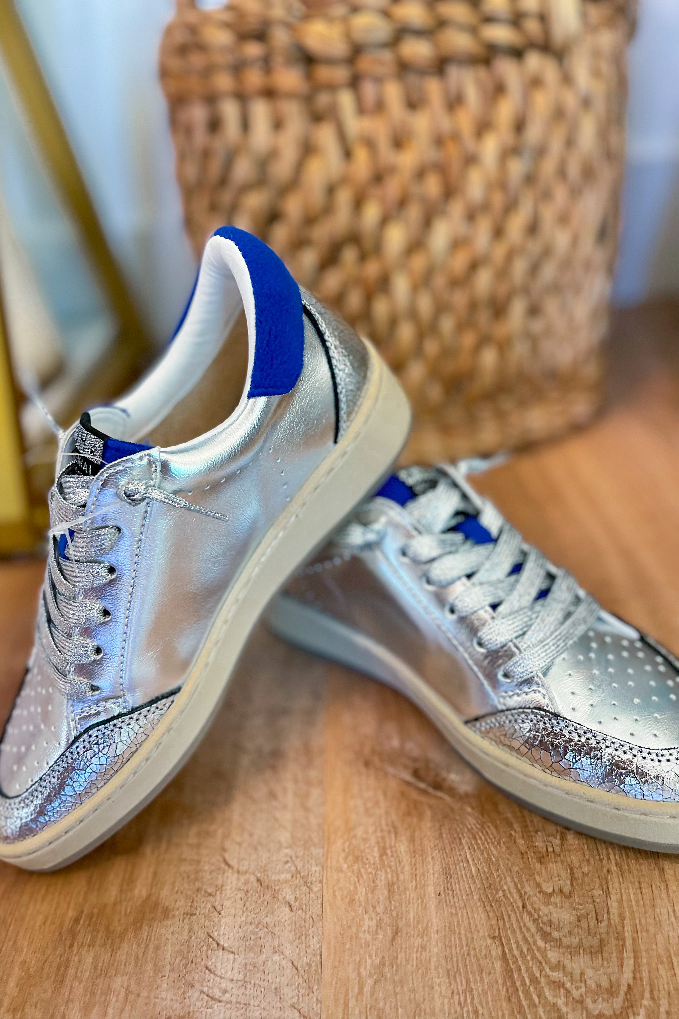 Florida blue silver sneakers outlet