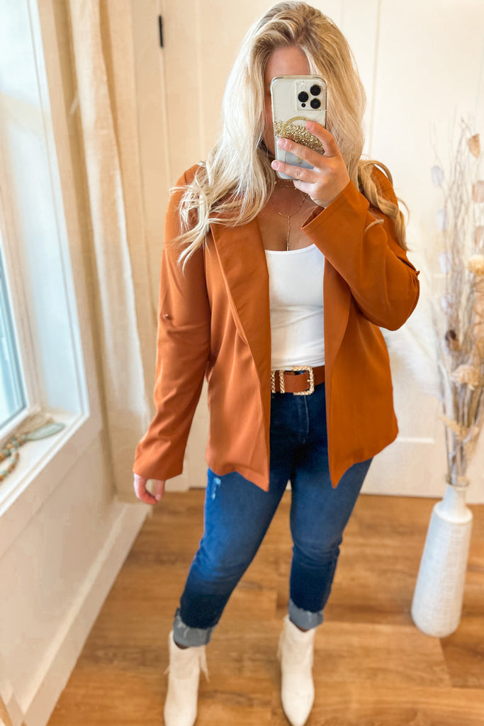 Chester Long Sleeve Solid Color Boyfriend Blazer - Be You Boutique