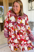 Rita Floral Print Rayon Challis Dress - Be You Boutique