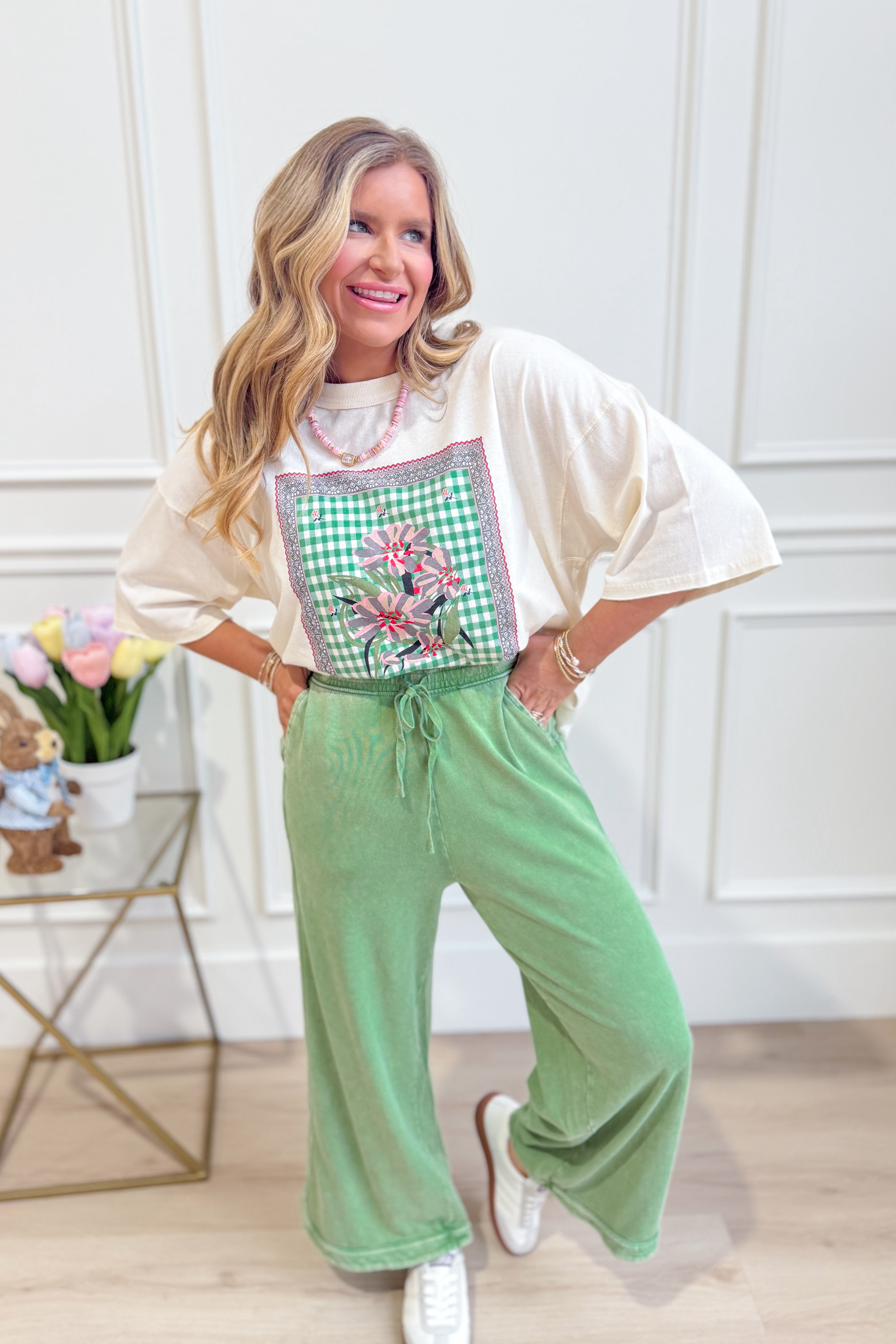 Cooper Washed Terry Knit Pant - Be You Boutique