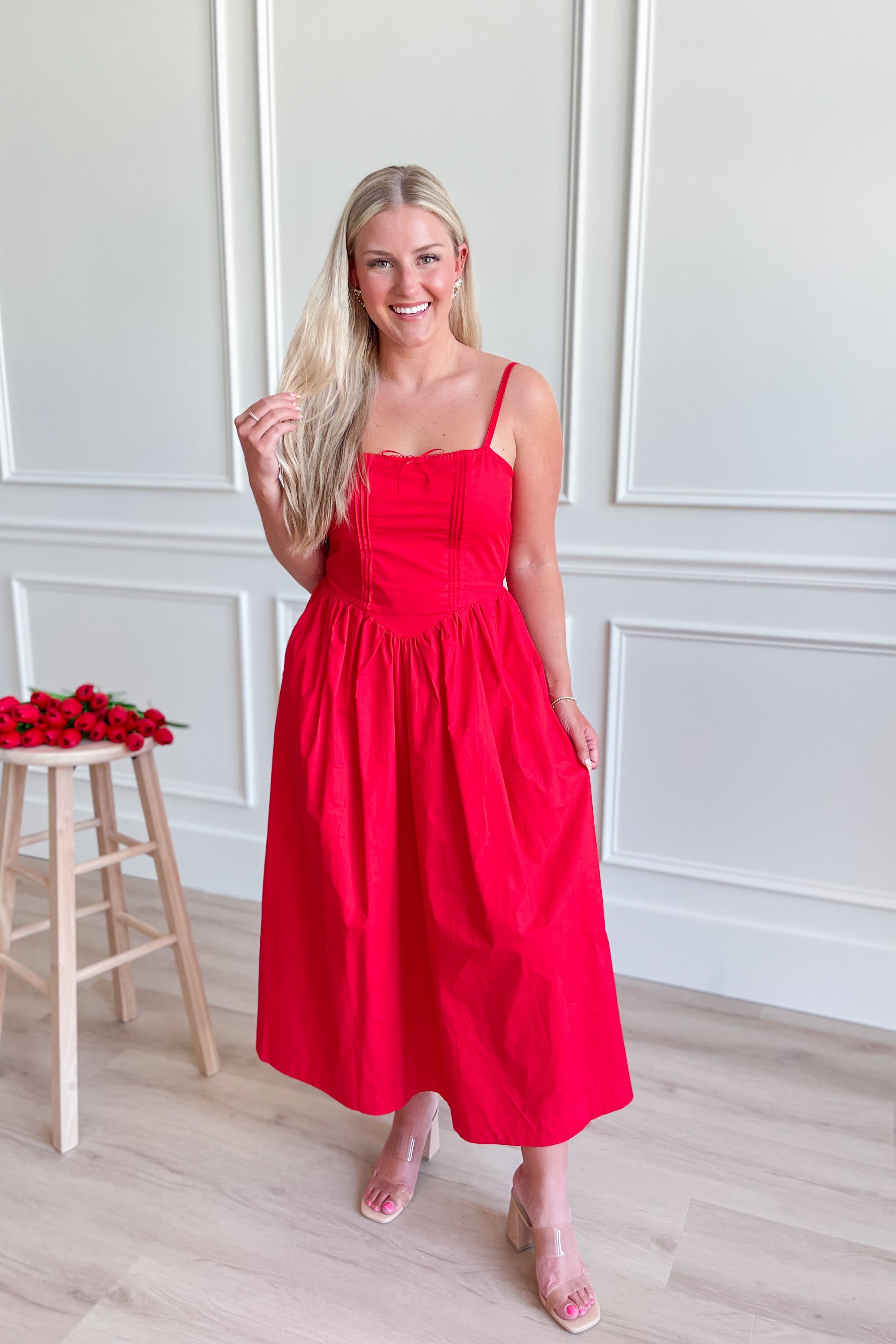 Betty Drop Waist Sleeveless Maxi Dress - Be You Boutique