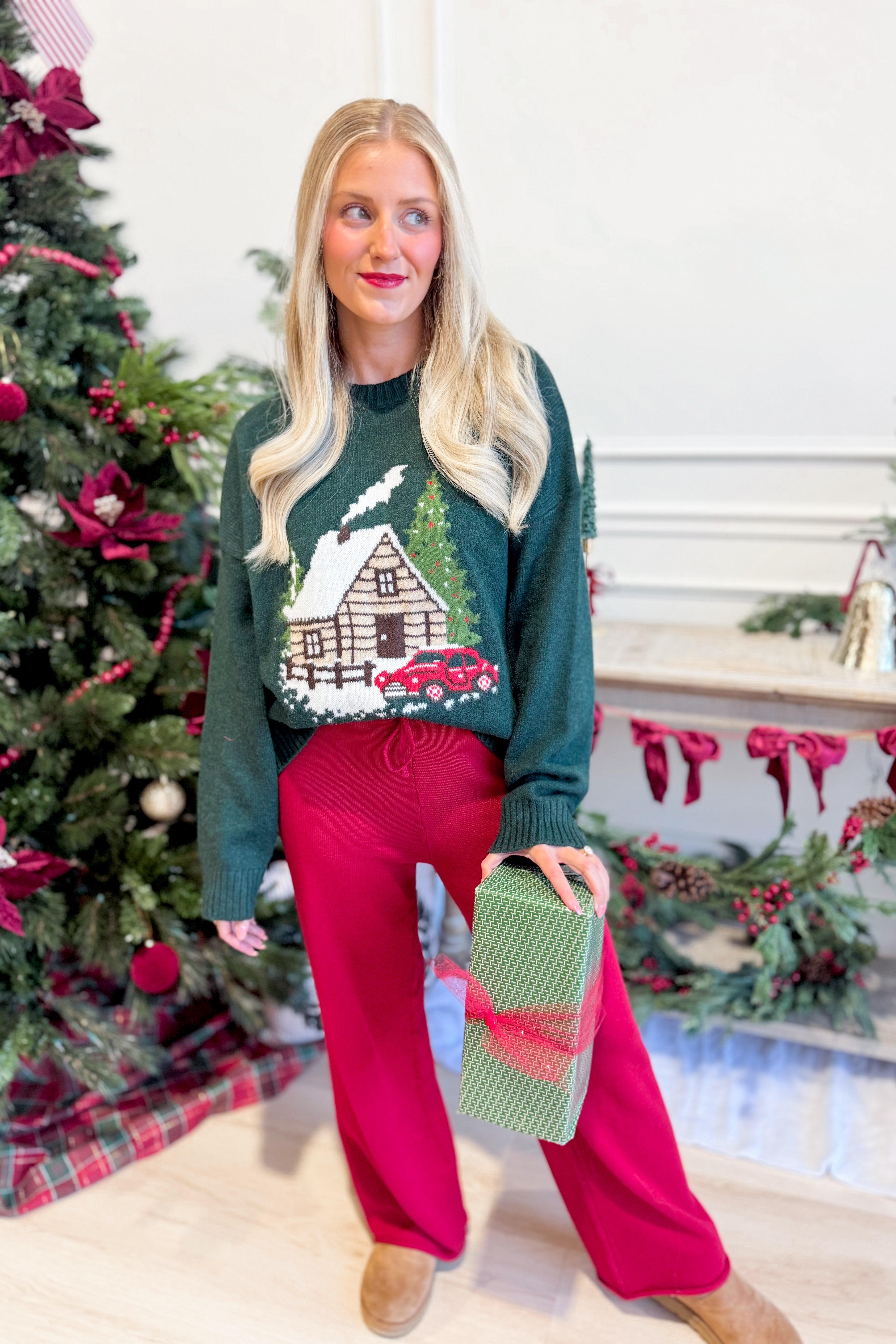 TWENTIFOURTH Presley Cozy Holiday Home Sweater, 132 Fall Sweaters, featuring festive knit design and comfortable fit.