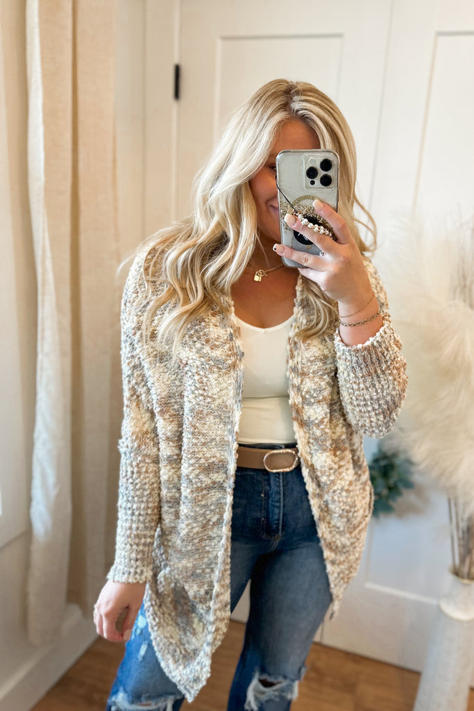 Eliana Popcorn Cardigan Sweater - Be You Boutique