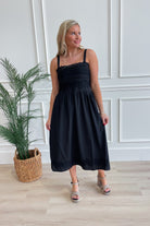 Sarah Lace Applique Midi Dress - Be You Boutique