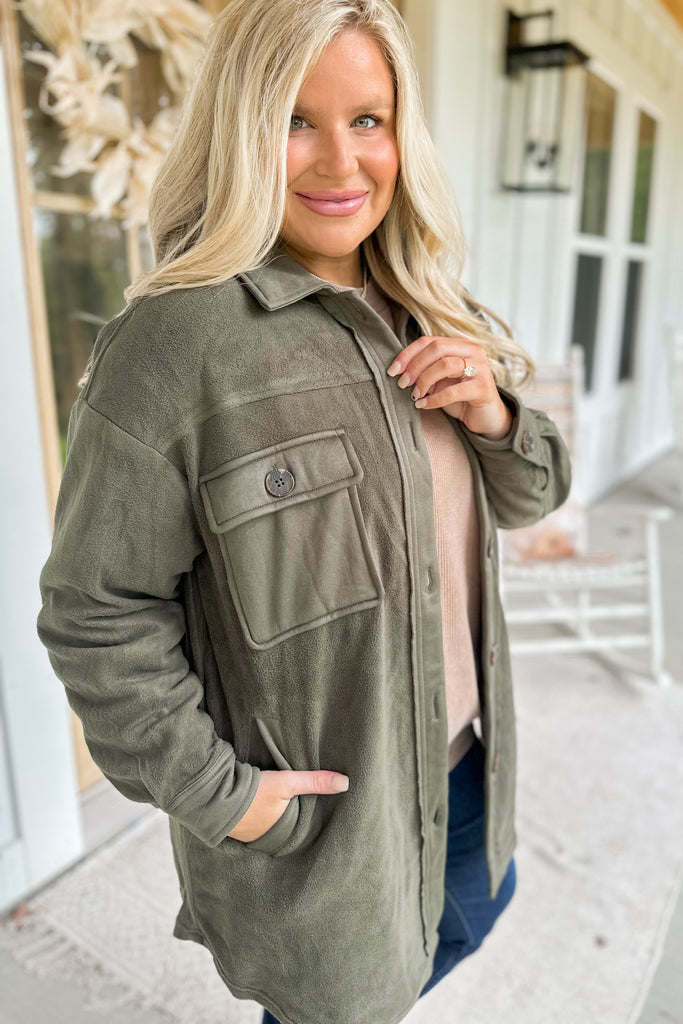 Harlowe Soft Button Up Jacket - Be You Boutique