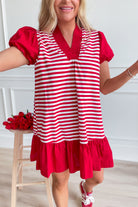 Serena Striped Casual Dress - Be You Boutique