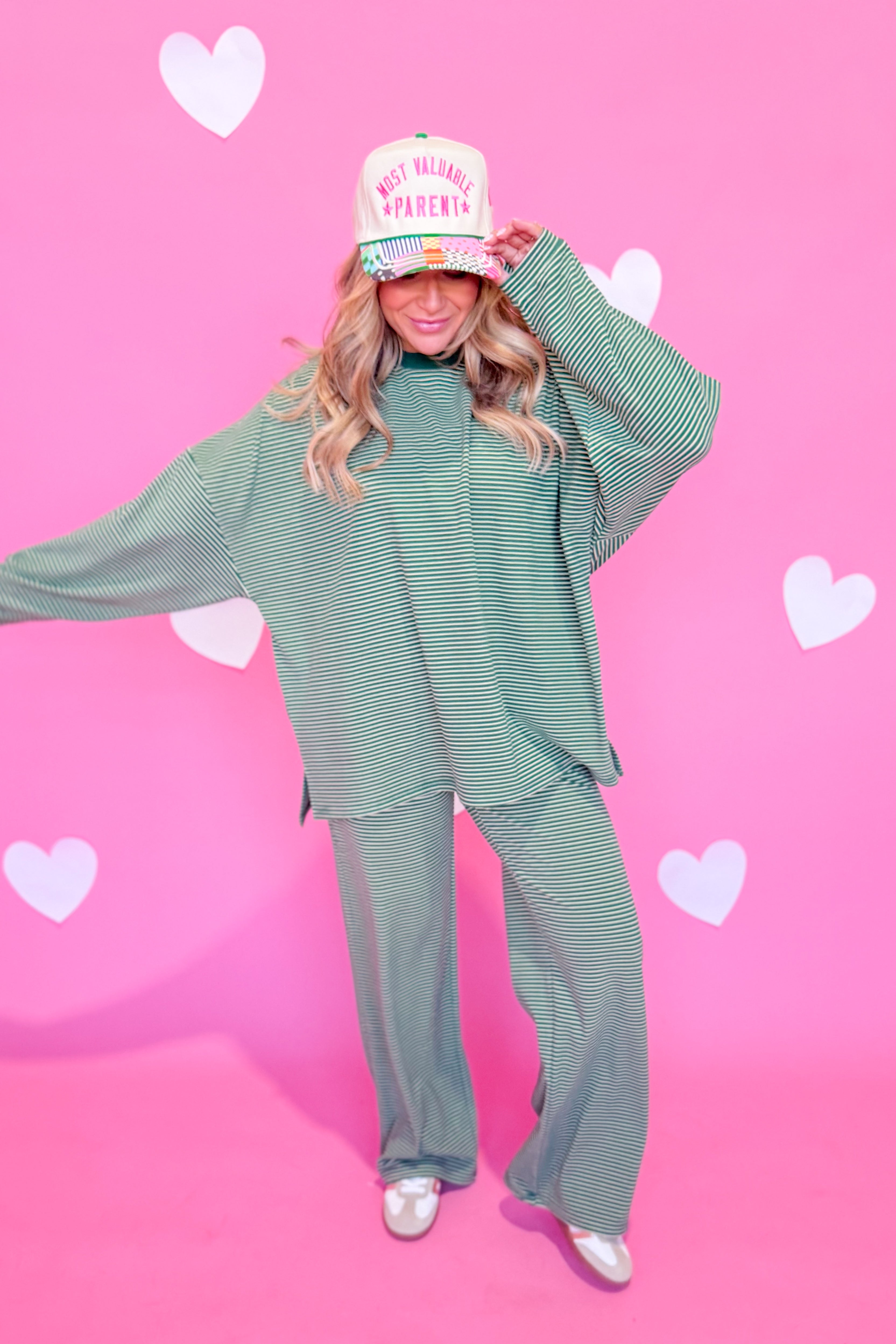 Ella Striped Long Pant - Be You Boutique