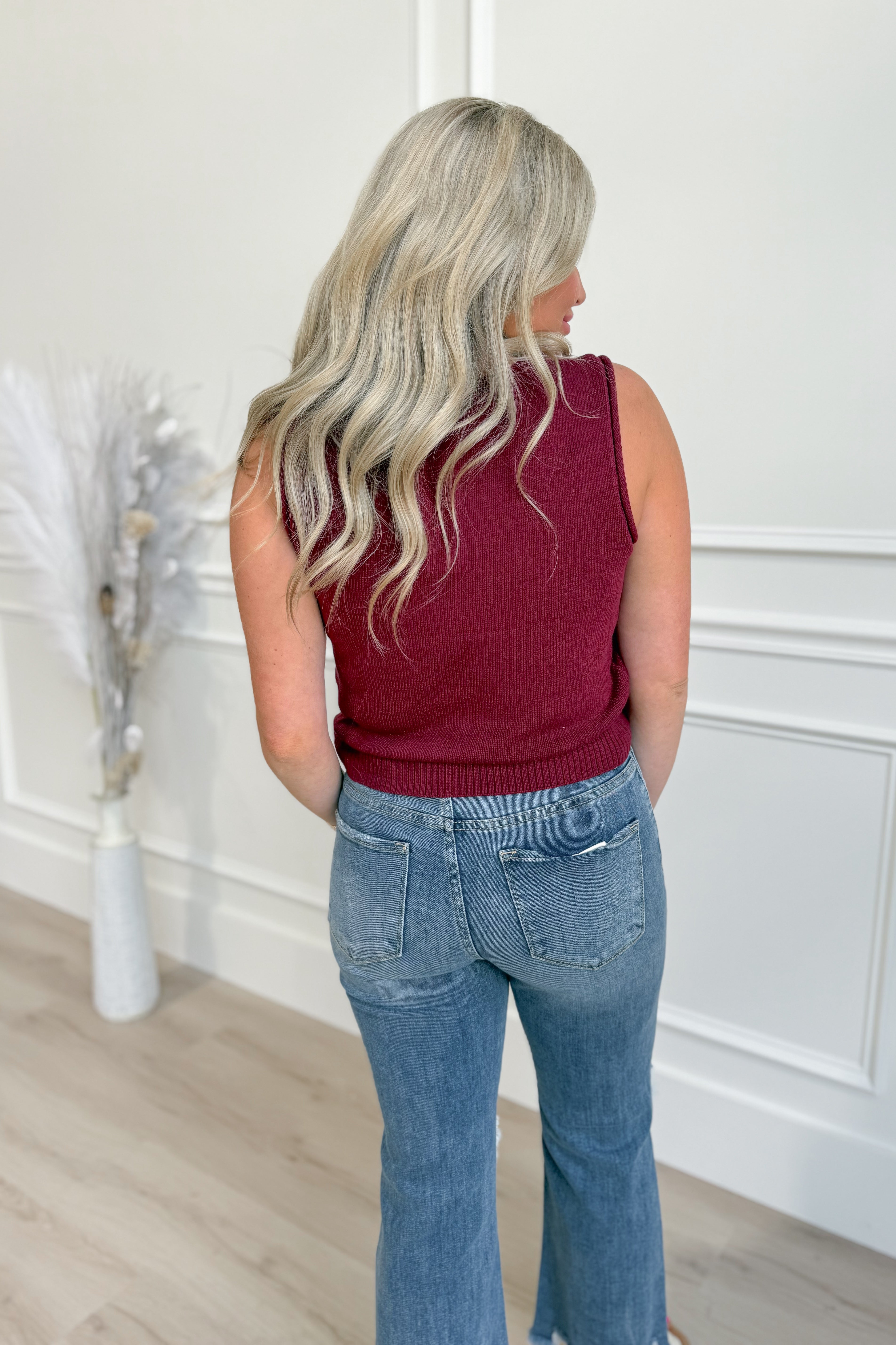 Charlie Button Down Cardigan Vest Top - Be You Boutique