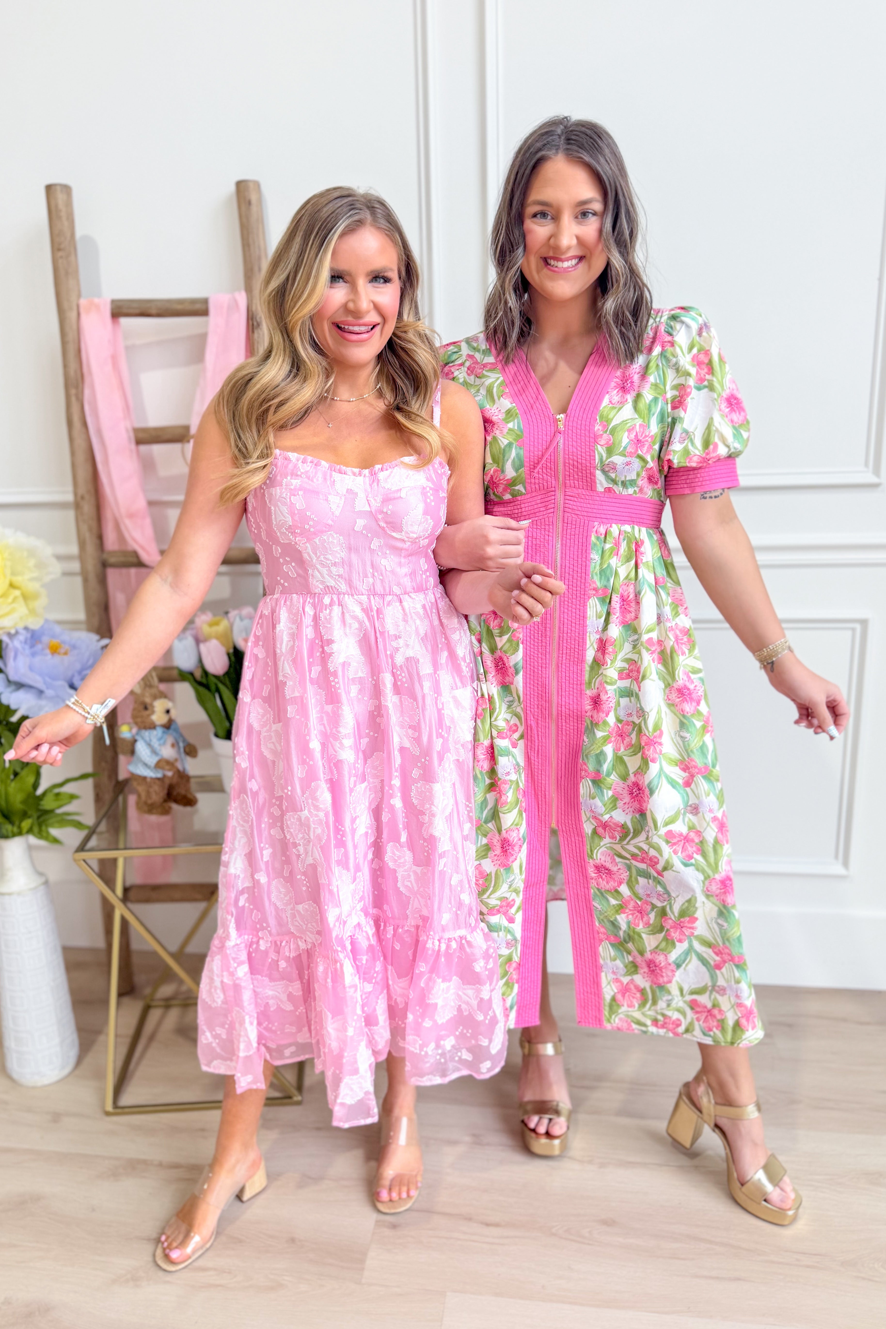 Molly Floral Printed Midi Dress - Be You Boutique