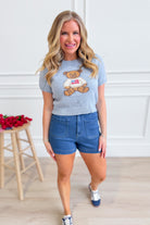 Cayden Bear Sweater Top from EE:SOME, a cozy spring sweater with bear design, soft fabric, and comfortable fit.