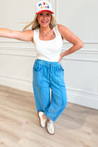 Vinny Mineral Washed Terry Knit Pant - Be You Boutique