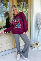 Nicolas Ribbed V High Waist Flare Leggings - Be You Boutique