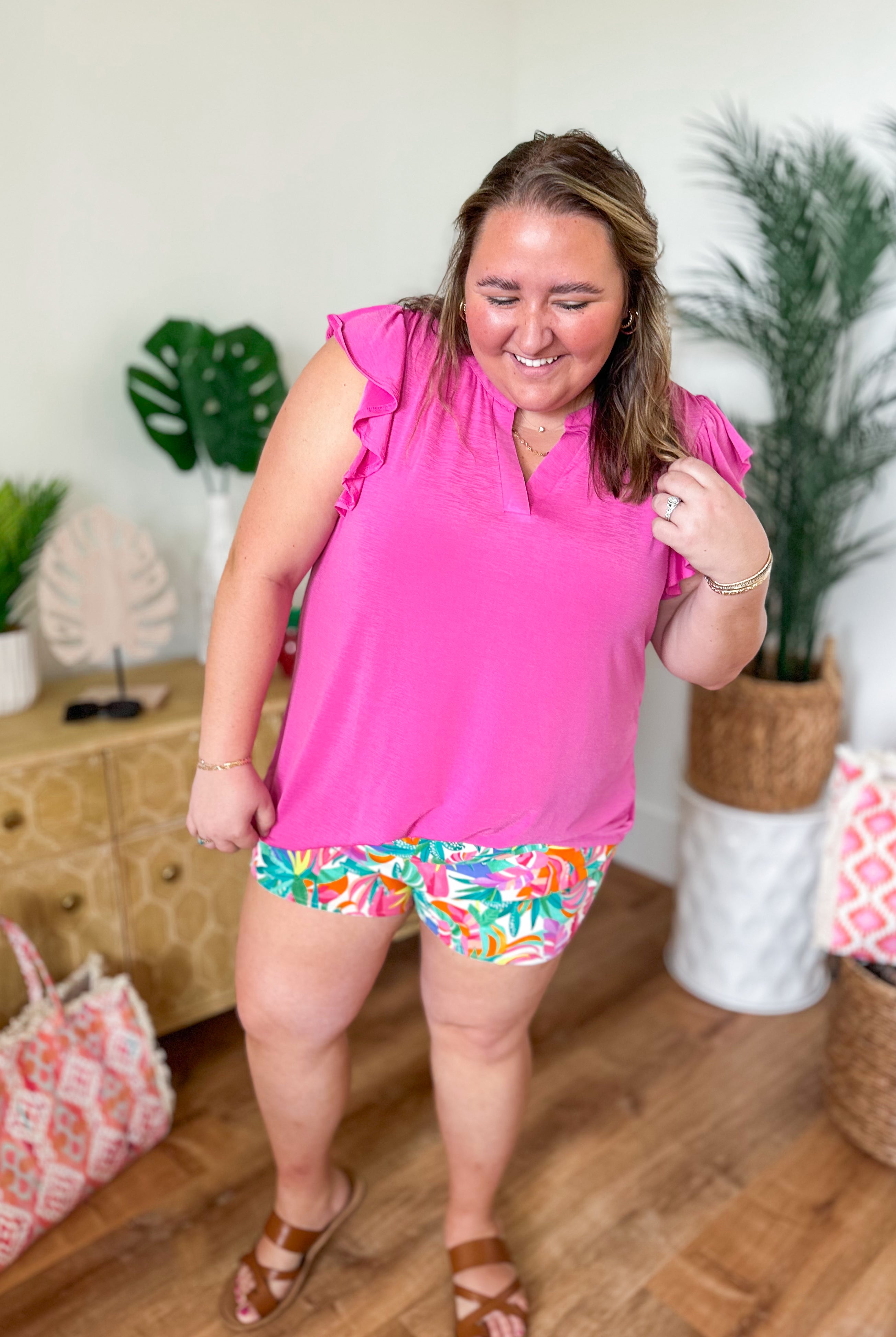 Summer Dreamin Tropical Shorts - Be You Boutique