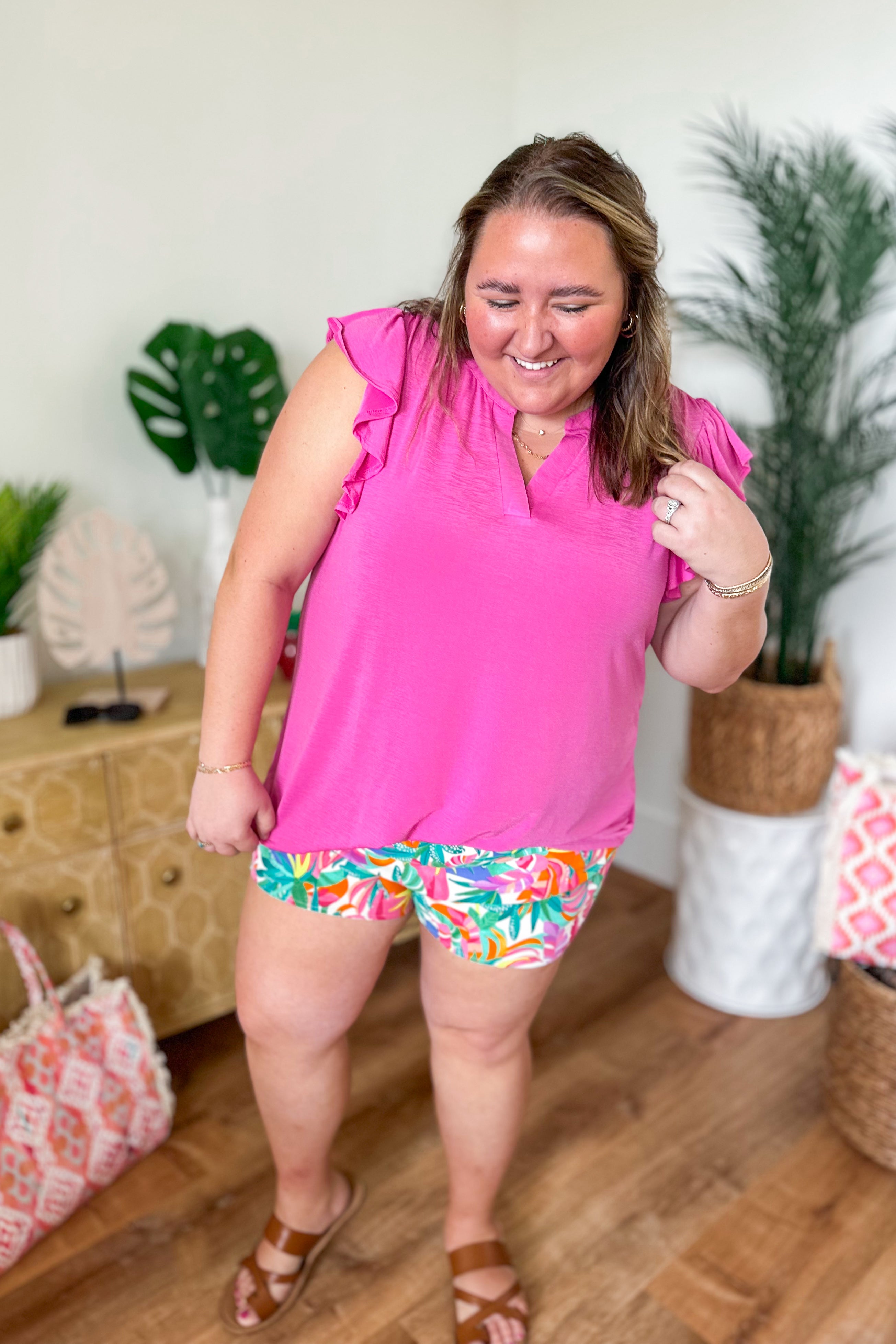 Summer Dreamin Tropical Shorts - Be You Boutique