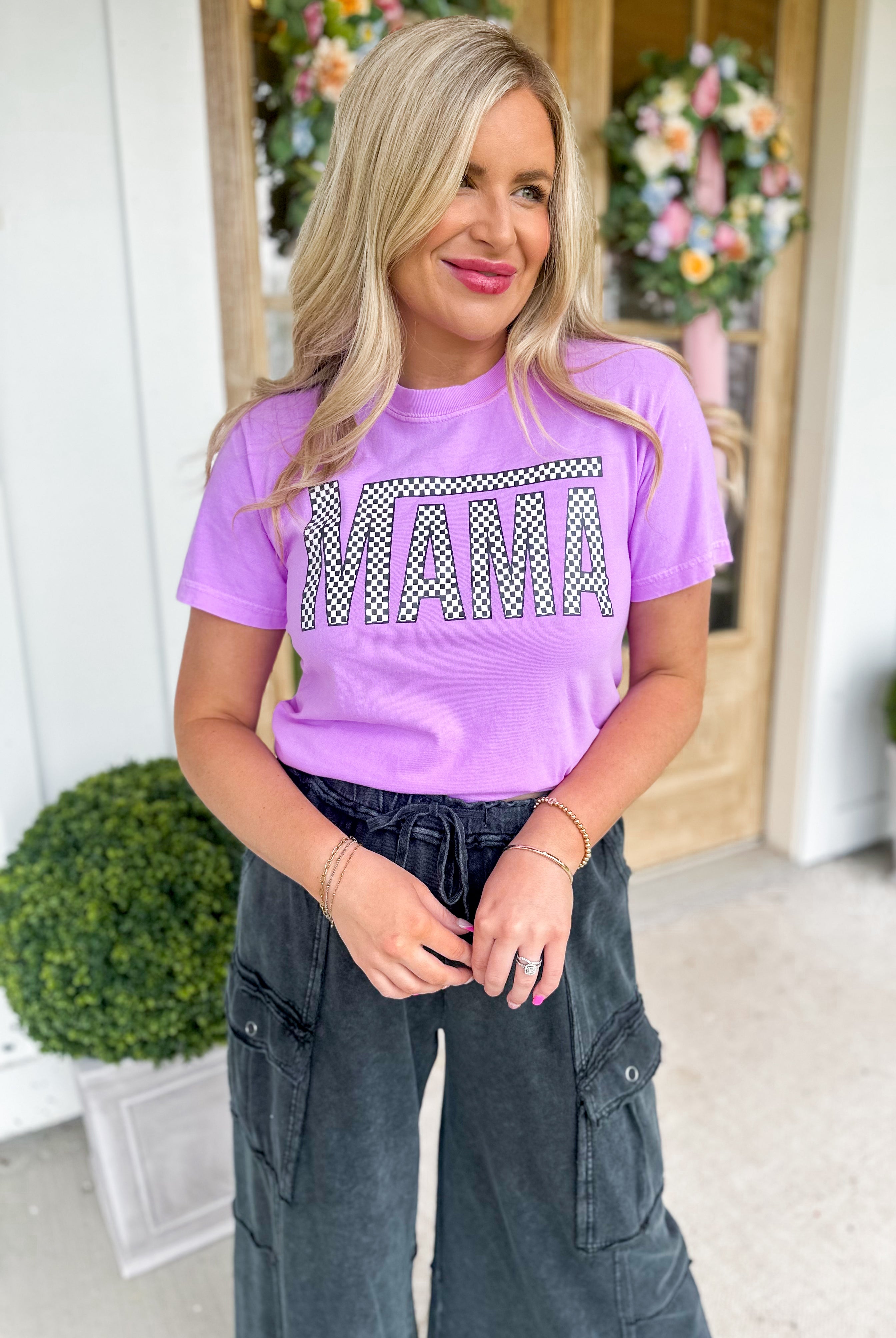 MAMA Comfort Colors Short Sleeve Graphic Tee - Be You Boutique