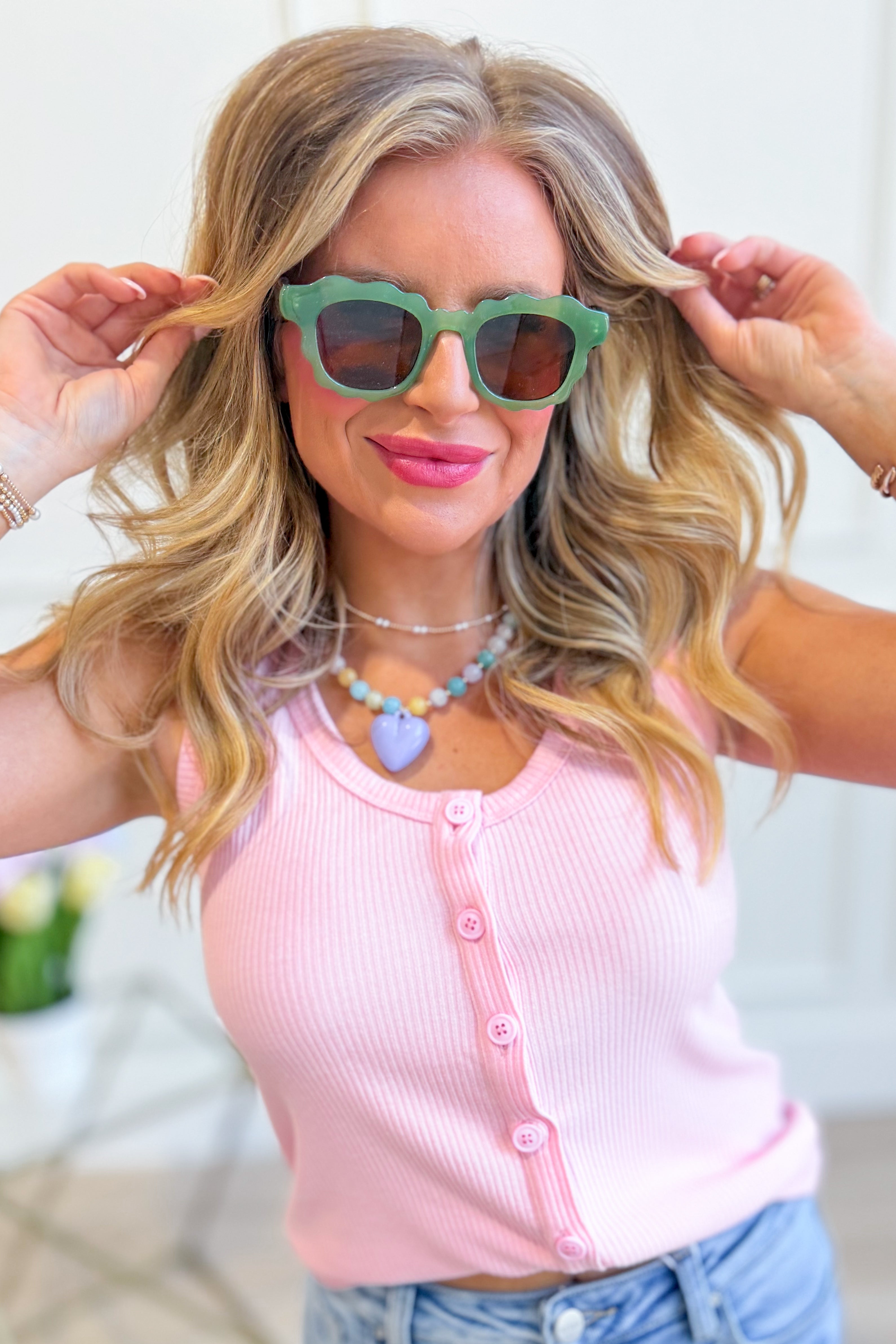 Accessory Concierge Playa Square Styled Sunglasses with black frames and dark lenses, showcasing a trendy accessory for summer.