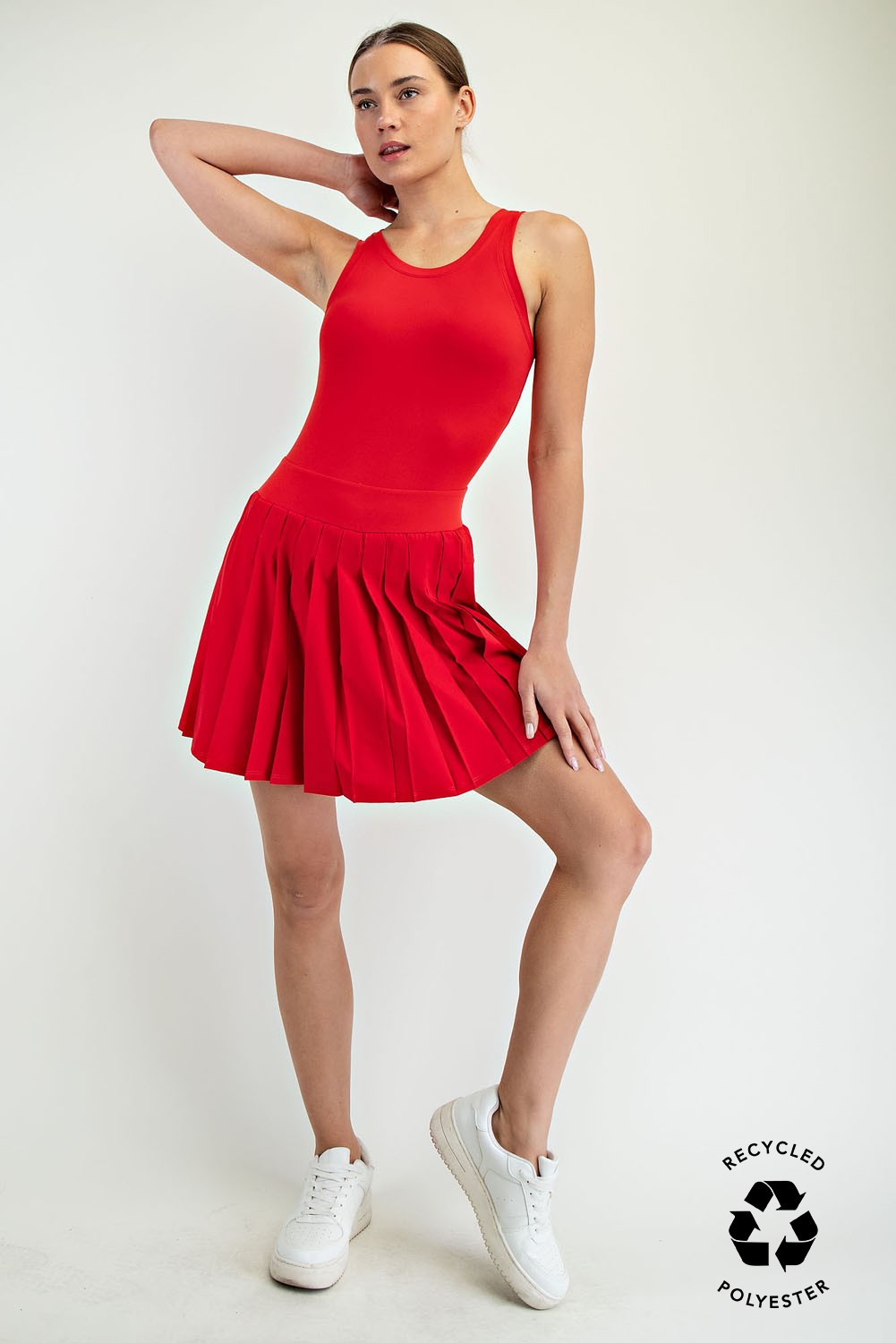 Jenna Recycled Butter Pleated Skortsie - Be You Boutique