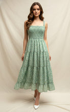 Kyle Floral Smocked Tiered Dress - Be You Boutique