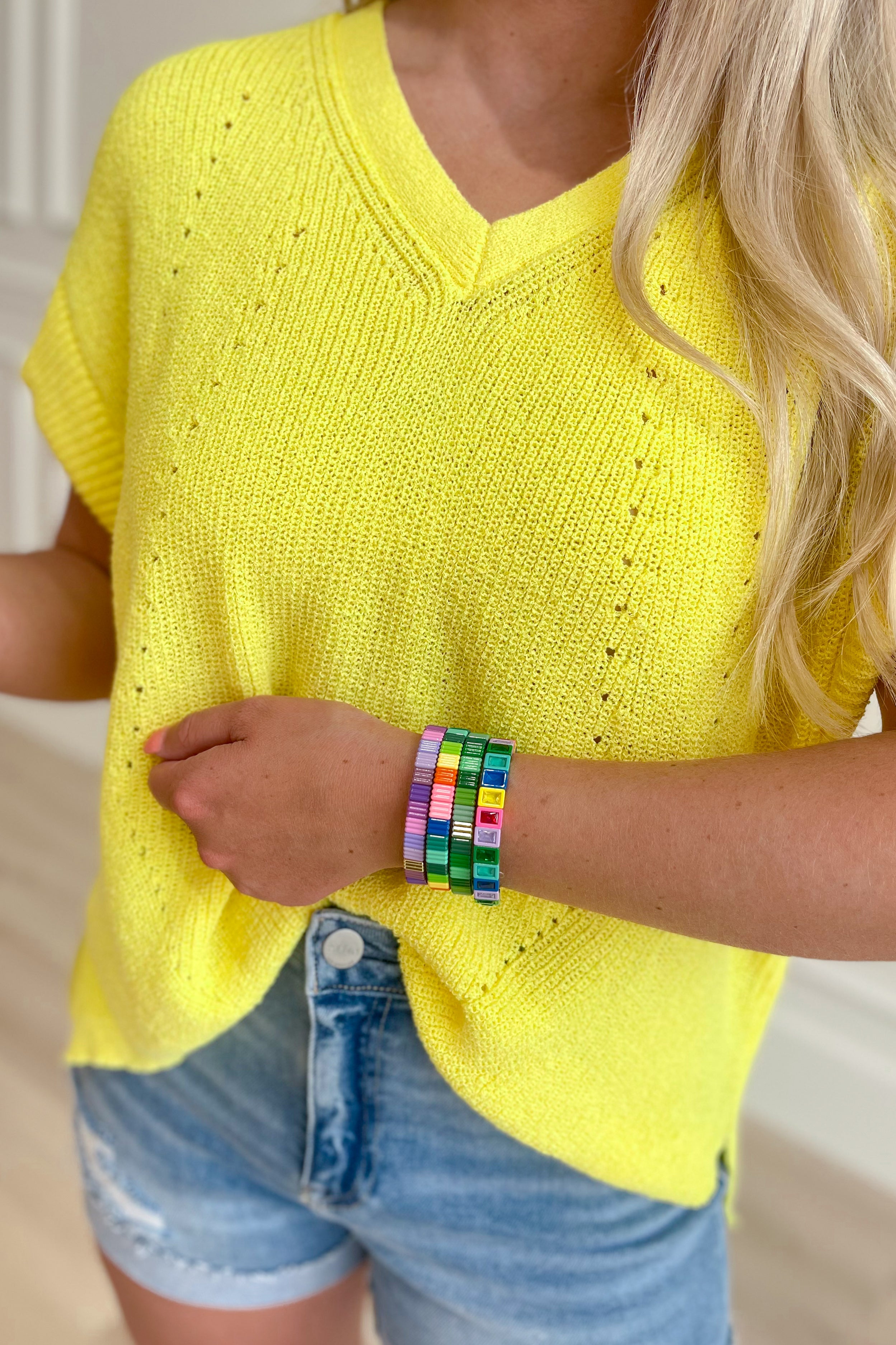 Zenzii Crystal Rainbow Stretch Bracelet - Be You Boutique