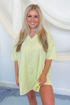 Like Slay Mineral Washed Knit Tunic Short Set - Be You Boutique