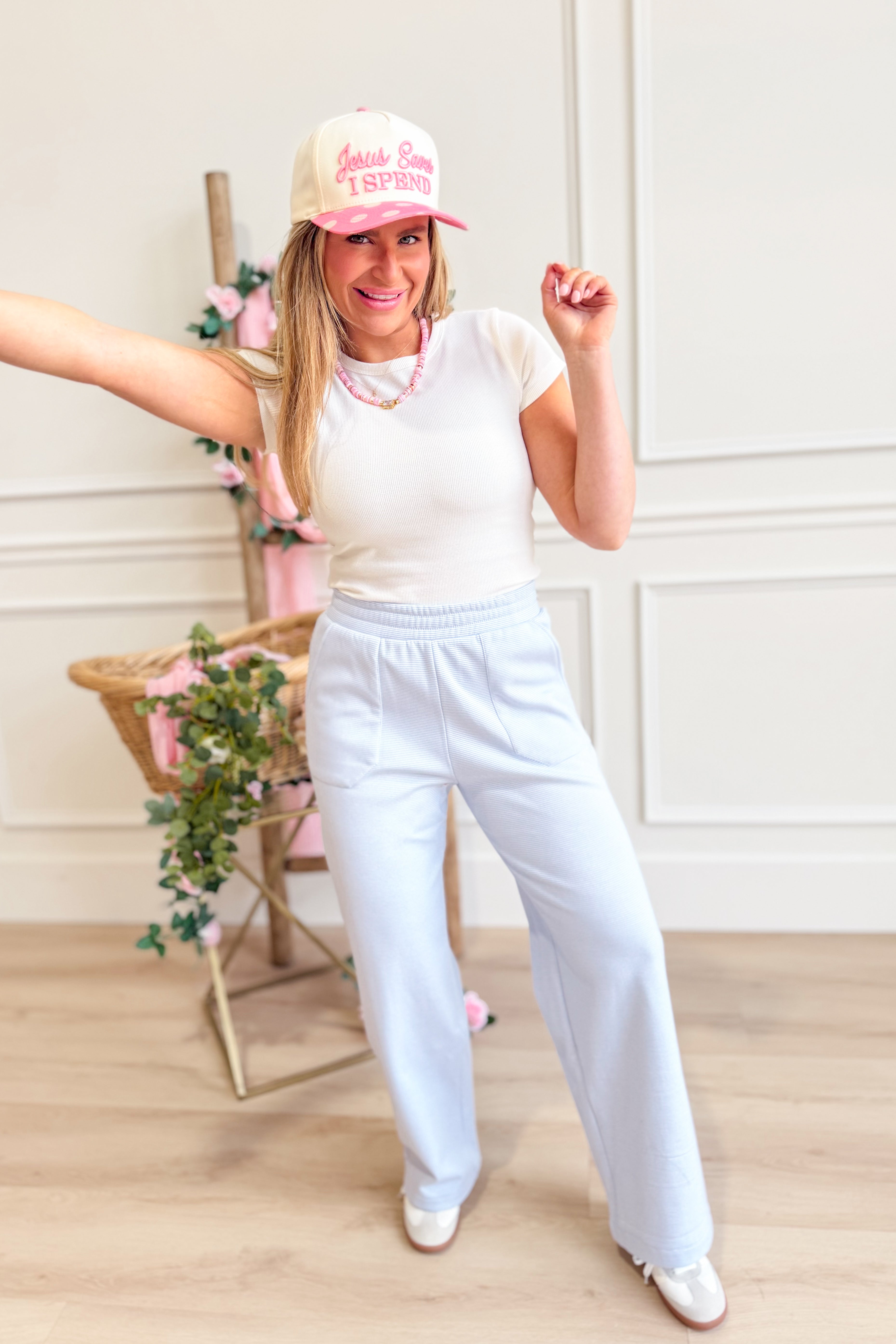 Ella Striped Wide Leg Pant - Be You Boutique