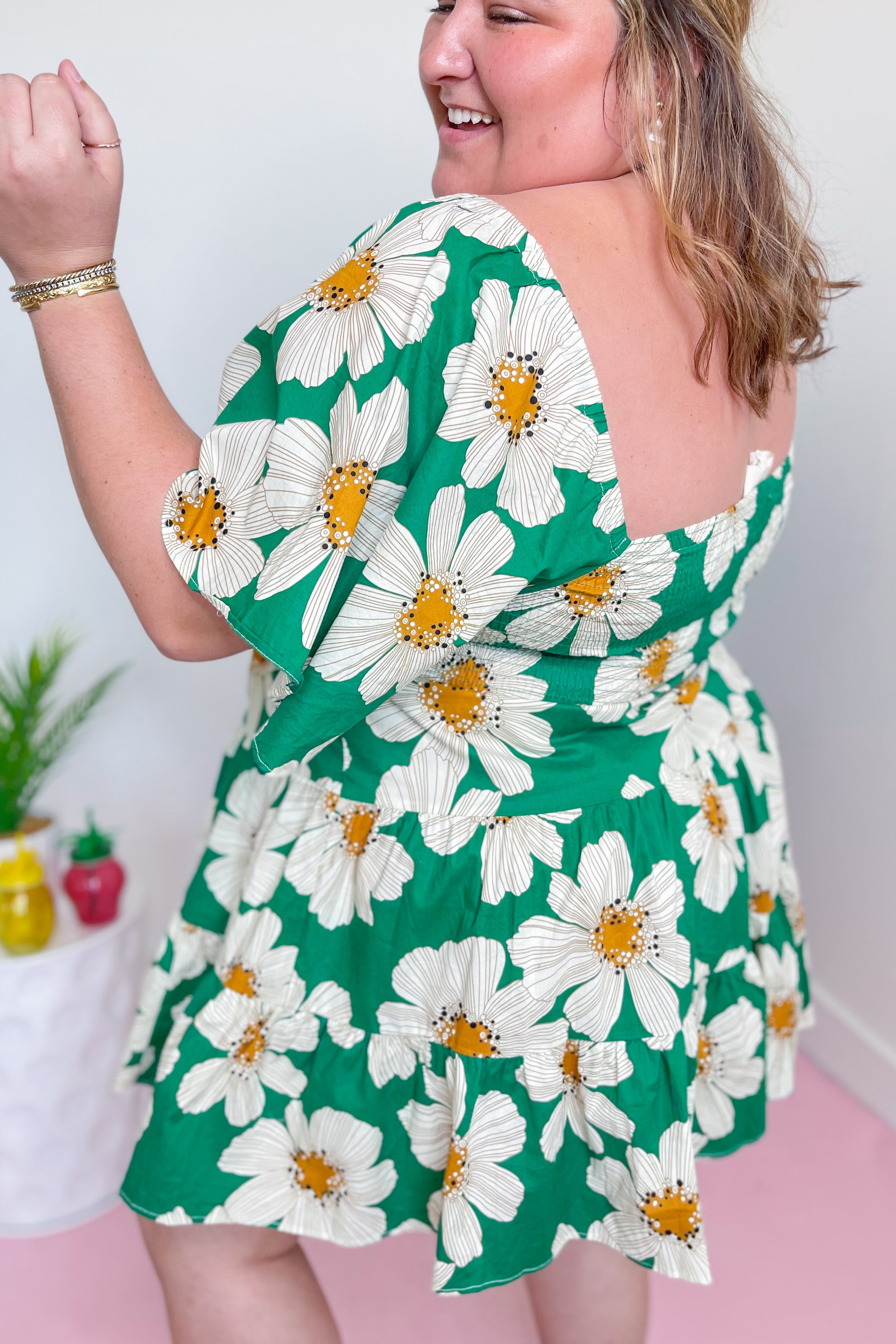 Ella Daisy Print Dress - Be You Boutique