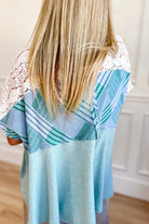 Kathy Lace Floral Patchwork Top - Be You Boutique