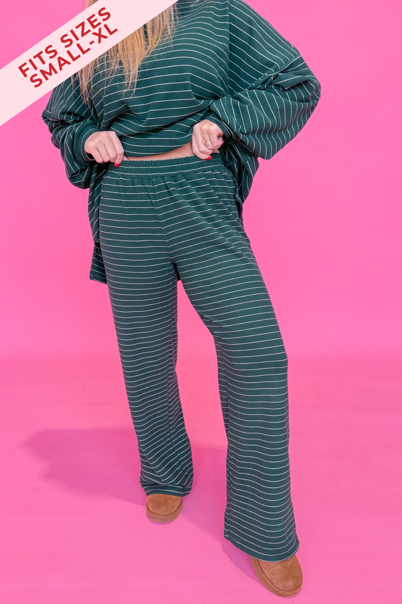 Ella Striped Long Pant - Be You Boutique
