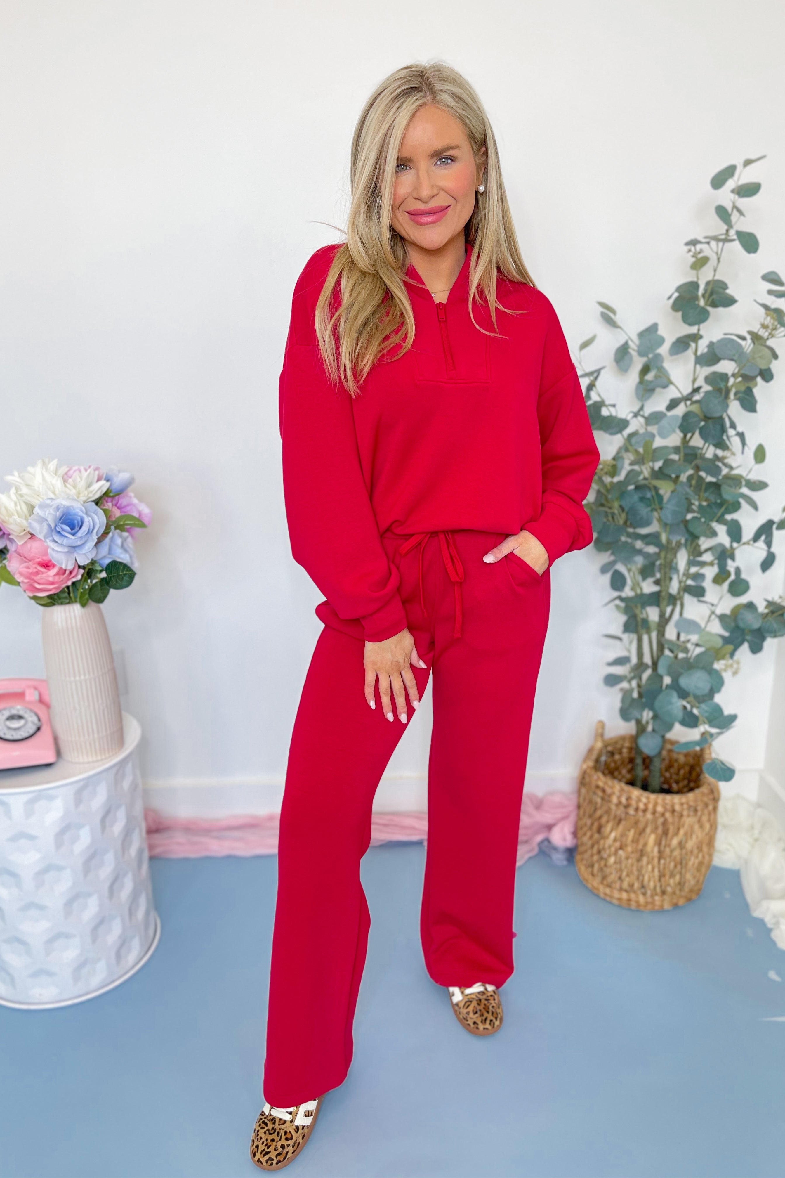 Selena Scuba Luxe Pullover and Pant Set - Be You Boutique