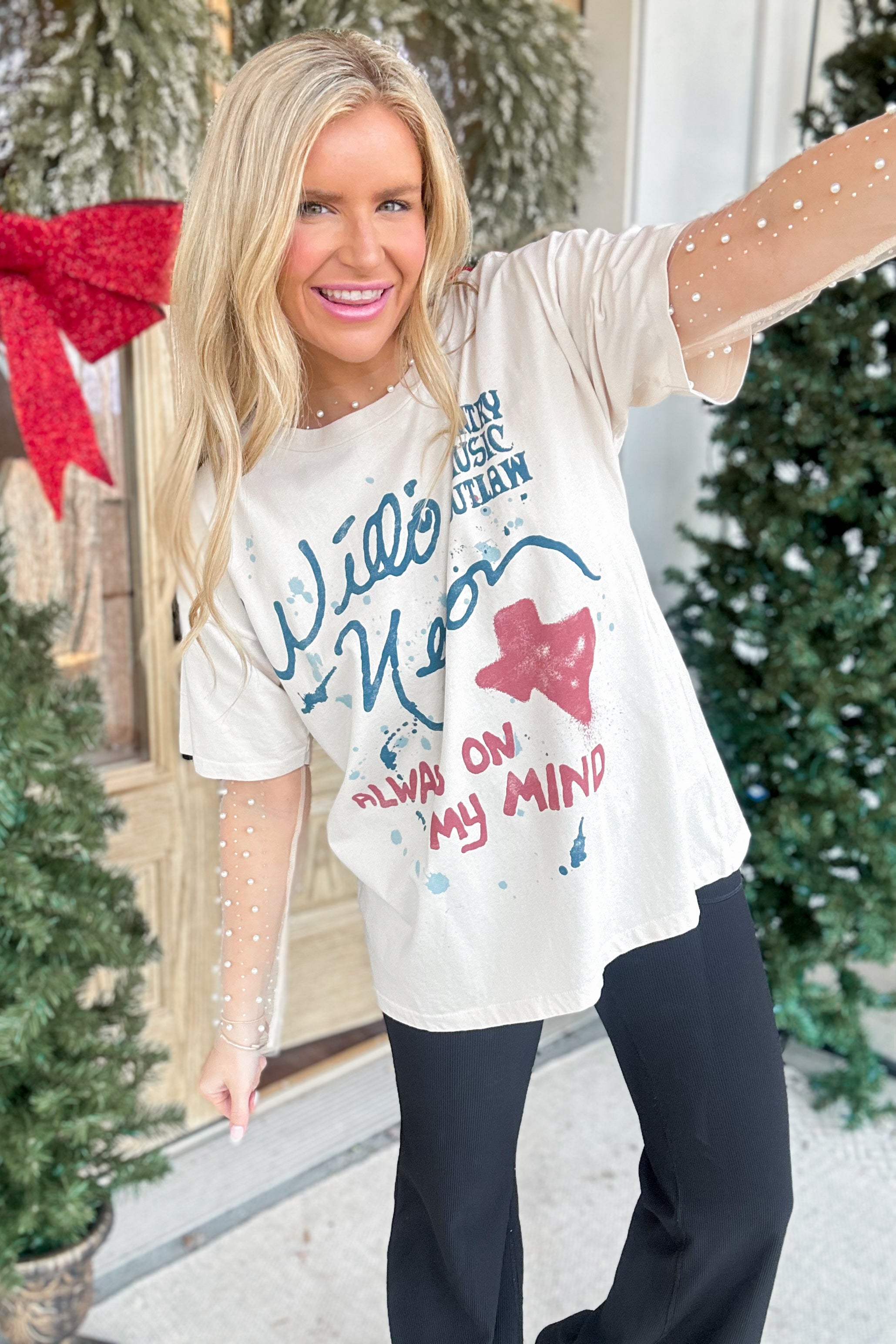 DAYDREAMER Willie Nelson Always On My Mind Merch Tee - Be You Boutique