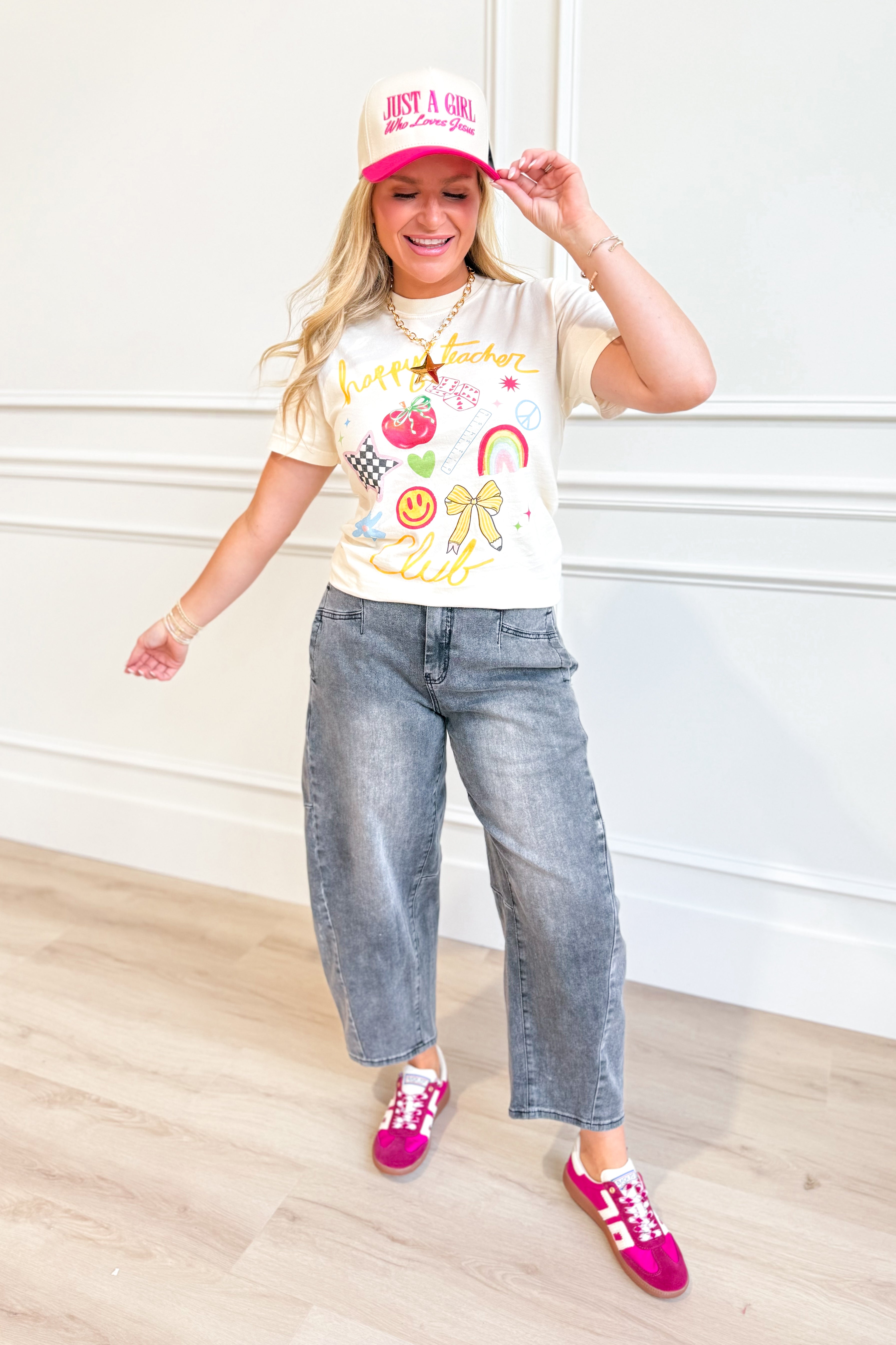 Happy Teacher Club Graphic T-Shirt - Be You Boutique